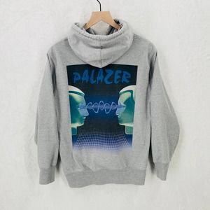 Palace Palazer Hoodie Sweatshirt Mens Small Gray